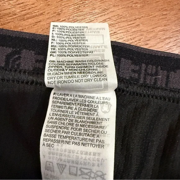 The North Face FlashDry Blk Leggings Womens L Base Layer Thermal Snow Ski Run - Picture 7 of 9